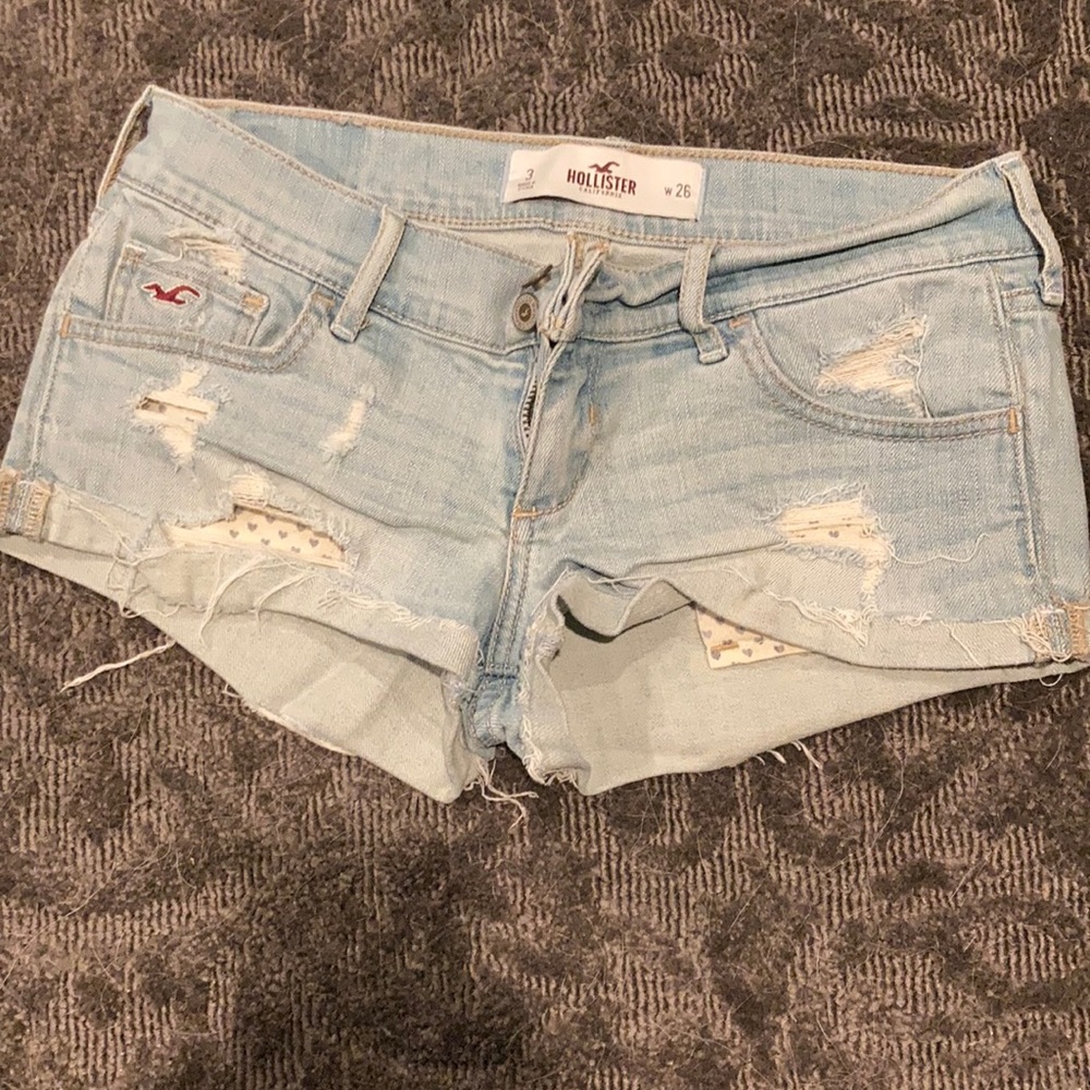 Hollister denim shorts, size 3